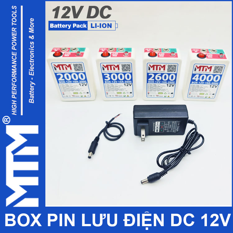 Bo luu dien DC 12V 10A 3S MTM kem sac
