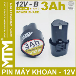 Pin 12V 3Ah 3 cell thiết bị cầm tay – chuẩn khe B tam giác