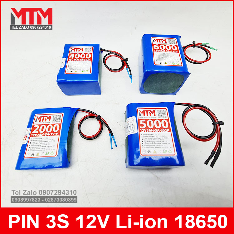 Chuyen Cac Loai Pin Sac Li Ion 3S 12v 18650