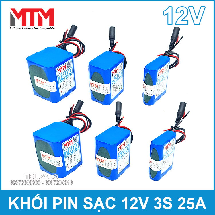 Pin Khoi 12V Dong Xa Cao Dung Luong Lon 25A