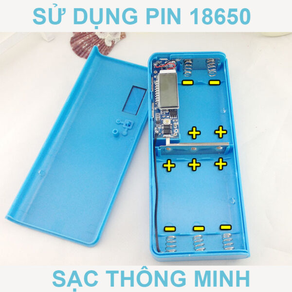 Box sạc pin dự phòng 5 cell 10