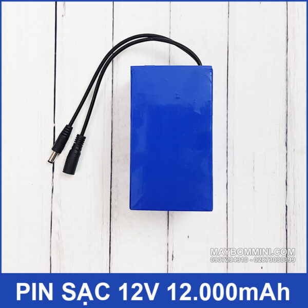 Pin sạc 12V 12Ah On Off led đèn báo pin MAXPOWER 4