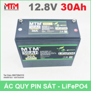 Bình ắc quy pin sắt LiFePo4 12V 30Ah 30A 11