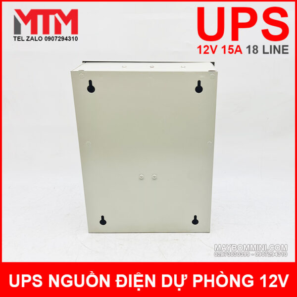 Box UPS nguồn điện dự phòng 12V 15A 18CH 7