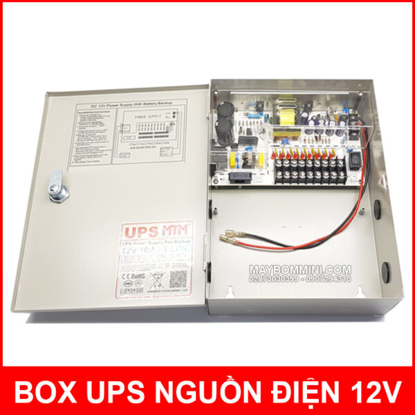 Box UPS nguồn điện dự phòng 12V 10A 9CH 8