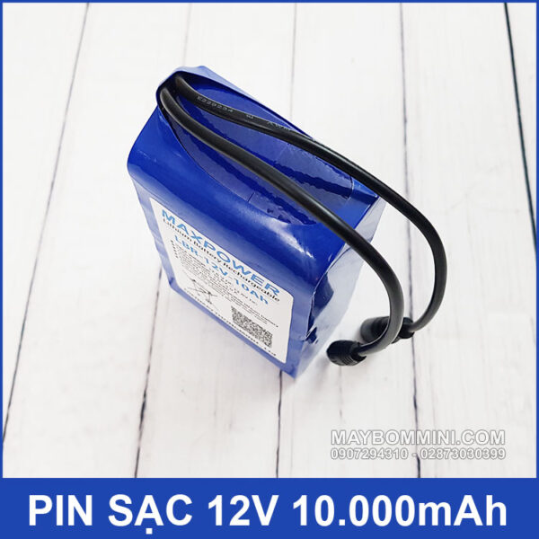 Pin sạc 12V 10Ah MAXPOWER kèm sạc 6