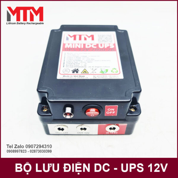 Bộ lưu điện UPS DC 12V cho modem wifi camera 7800mAh MTM 5