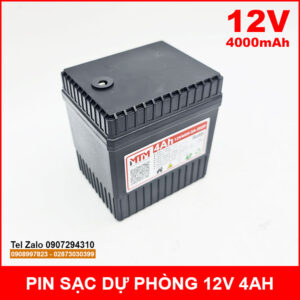 Pin sạc dự phòng 12V 4000mAh kèm sạc 11