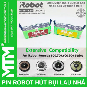 Pin robot hút bụi iRobot Roomba Seri - 14.4V 4000mAh new 16