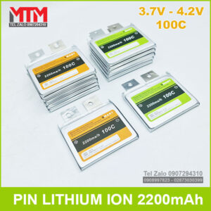 Pin lithium ion 3.7V 2200mAh 100C Smart 14