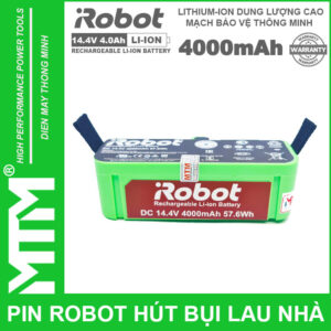 Pin robot hút bụi iRobot Roomba Seri - 14.4V 4000mAh new 13