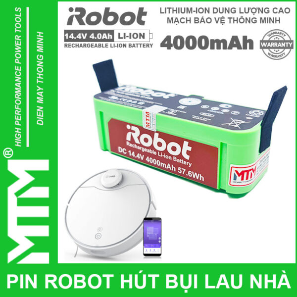 Pin robot hút bụi iRobot Roomba Seri - 14.4V 4000mAh new 2