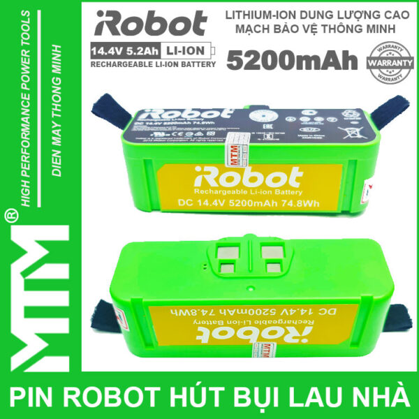 Pin robot hút bụi iRobot Roomba Seri - 14.4V 5200mAh new 10