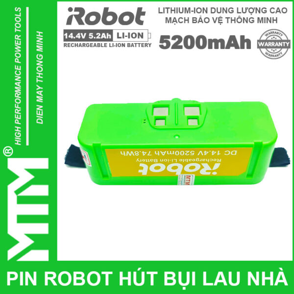 Pin robot hút bụi iRobot Roomba Seri - 14.4V 5200mAh new 6