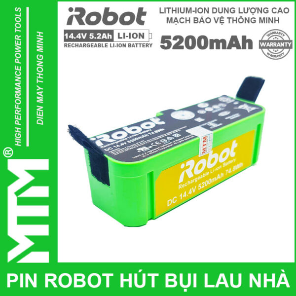 Pin robot hút bụi iRobot Roomba Seri - 14.4V 5200mAh new 4