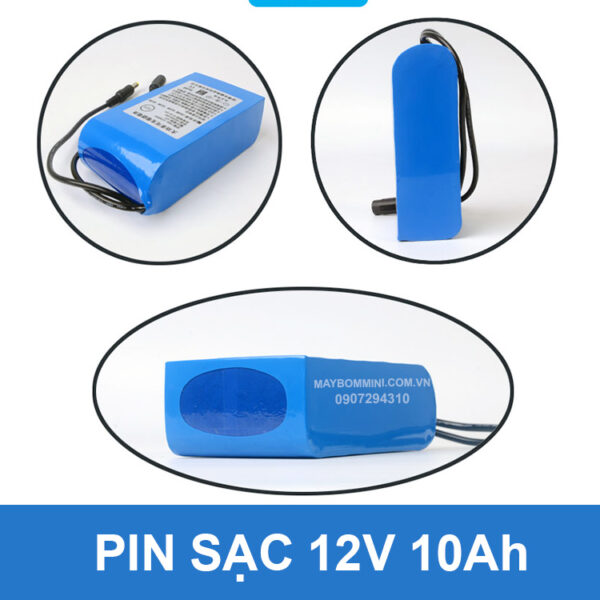 Pin sạc 12V 10Ah MAXPOWER kèm sạc 4