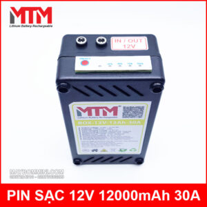 Box pin sạc lithium 12V 12000mAh 30A MTM 12