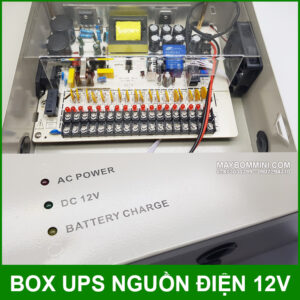 Box UPS nguồn điện dự phòng 12V 20A 18CH 14