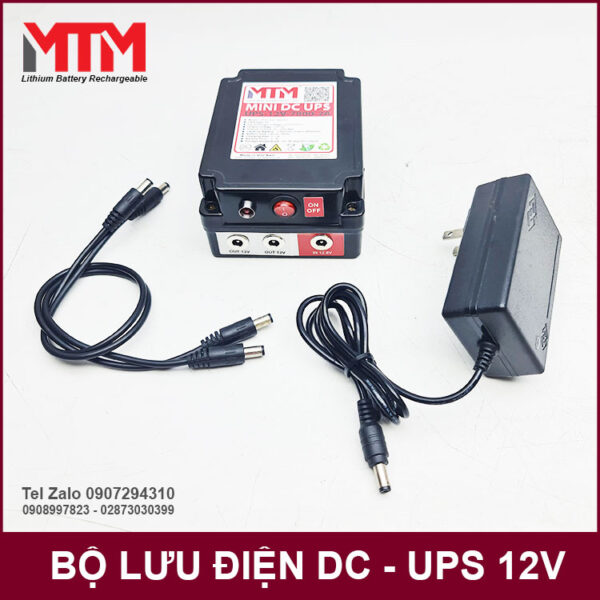 Bộ lưu điện UPS DC 12V cho modem wifi camera 7800mAh MTM 4