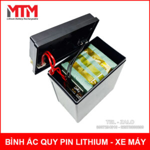 Bình ắc quy pin lithium xe máy 12V 10Ah 600A ES12YT7 14