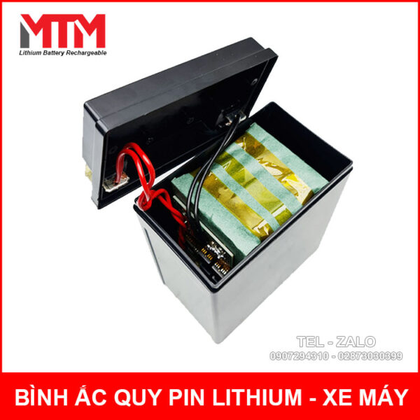 Bình ắc quy pin lithium xe máy 12V 10Ah 600A ES12YT7 8