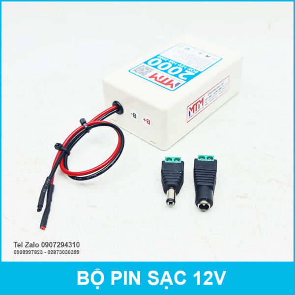 Bộ box pin sạc 12V 2000mAh 10A MTM 6