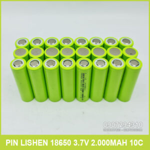 Pin 18650 2000mAh 3.7V 10C Lishen xanh 13