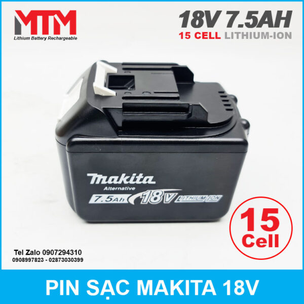 Pin Makita 18V 7.5Ah 15 cell 4