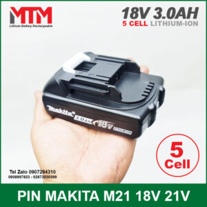 Pin Makita 18V 3.0Ah 5 cell - mạch bảo vệ 5S 80A 15