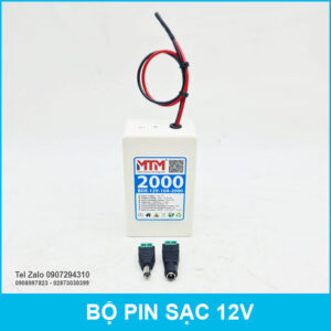 Bộ box pin sạc 12V 2000mAh 10A MTM 16