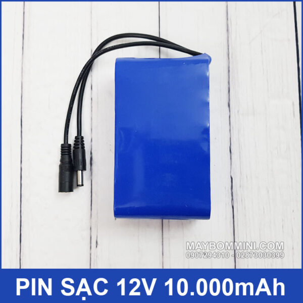 Pin sạc 12V 10Ah MAXPOWER kèm sạc 7