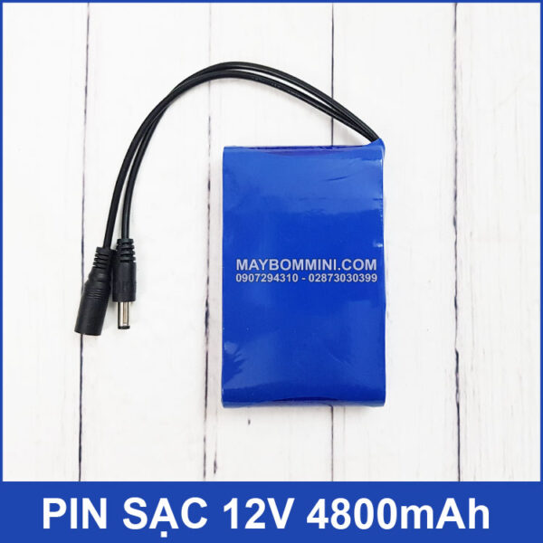 Pin sạc 12V 4800mAh MAXPOWER kèm sạc pin 4