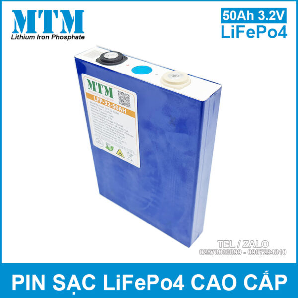 Pin sắt LiFePo4 3.2V 50Ah MTM 3