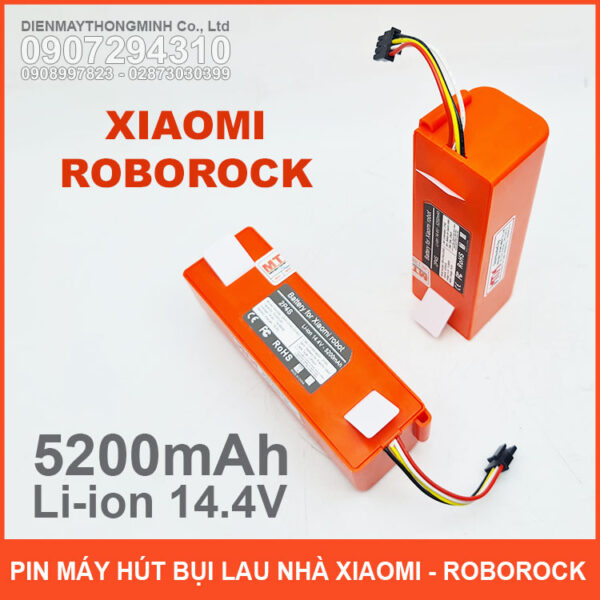 Pin robot hút bụi Xiaomi Roborock S5 S6 S7 Seri - 14.4V 5200mAh 2