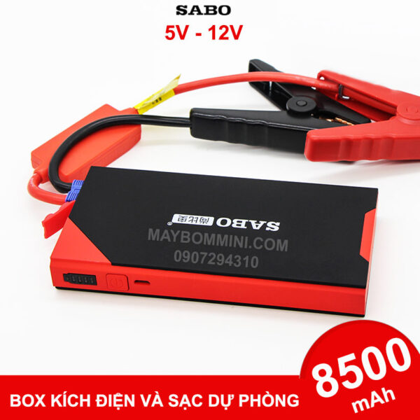 Box kích điện và sạc dự phòng ôtô xe máy 5V 12V 8500mAh 3in1 2