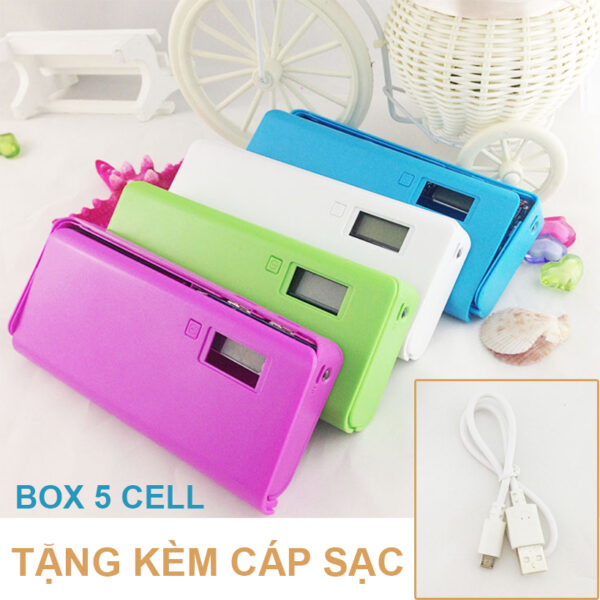 Box sạc pin dự phòng 5 cell 3