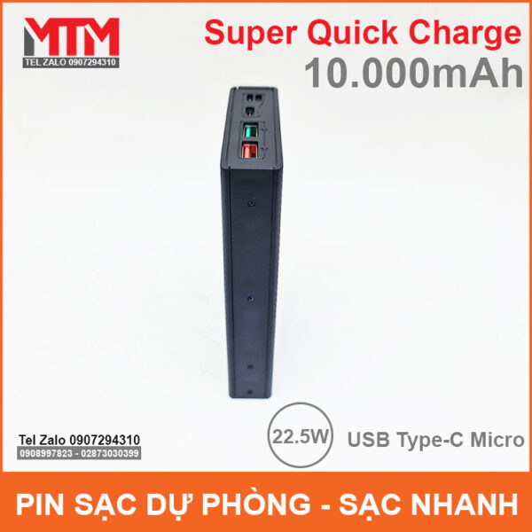 Pin dự phòng 10000mAh sạc nhanh không dây 5 Cell 14