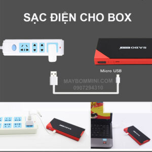 Box kích điện và sạc dự phòng ôtô xe máy 5V 12V 8500mAh 3in1 13