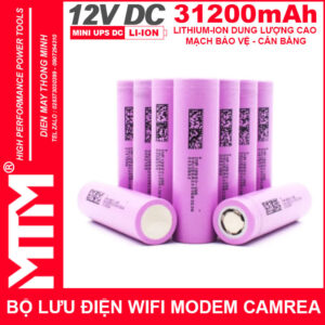 Bộ lưu điện wifi modem camera khóa cửa từ đèn quạt DC USB 9V12V 31200mAh 5A MTM - Mini UPS DC USB 9V 12V 21