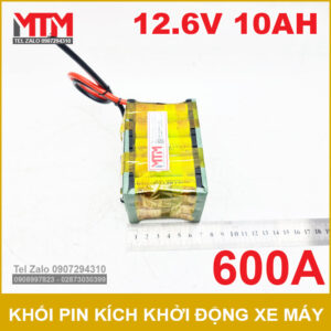 Khối pin kích khởi động xe máy 12.6V 10Ah 600A 3S MTM 15