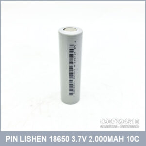 Pin 18650 2000mAh 3.7V 10C Lishen xám 17