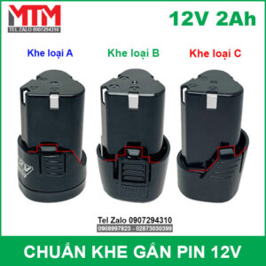 Pin 12V 2000mah 3 cell thiết bị cầm tay – chuẩn khe pin loại B 17