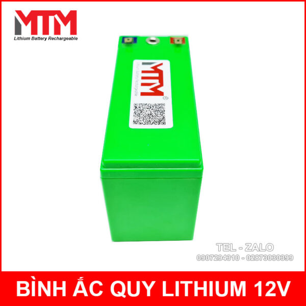 Bình ắc quy pin lithium 12V 14000mah 40A MTM kèm sạc 8