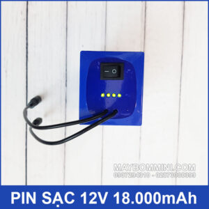 Pin sạc 12V 18000mAh kèm sạc pin 15