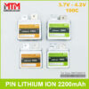 Pin lithium ion 3.7V 2200mAh 100C Smart 1