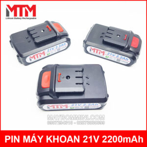 Pin máy khoan bắn vít cầm tay 21V 2200mAh MTM chuẩn C 15