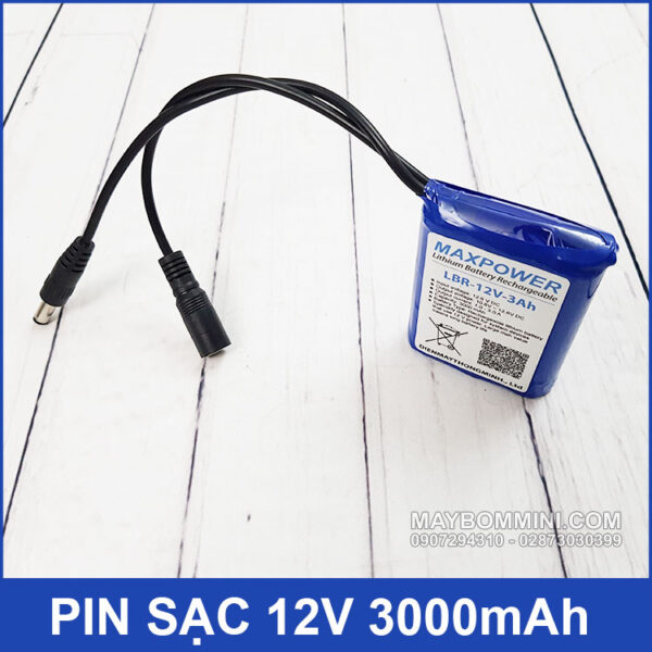 Pin sạc 12V 3000mAh 4