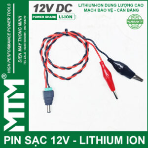 Pin đèn quạt tích điện 12V 21000mAh MTM - chống nước 19