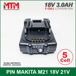 Pin Makita 18V 3.0Ah 5 cell - mạch bảo vệ 5S 80A 16