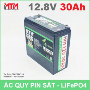 Bình ắc quy pin sắt LiFePo4 12V 30Ah 30A 13